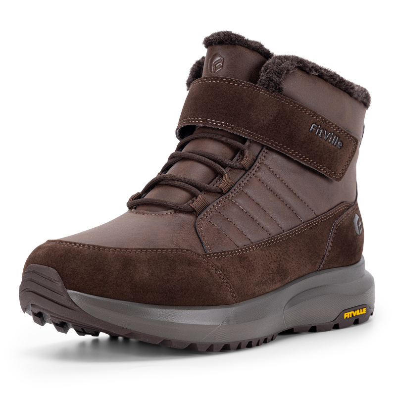Men'S Shoes Water Resistant - FitVille Mens Winter Boots Wide Fit