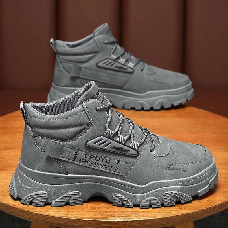 Men'S Shoes With Height Increase - Ankle Boots Men's Shoes Spring High