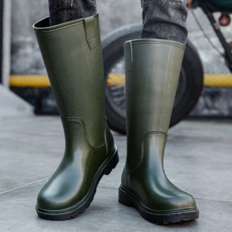 Men'S Shoes Water Resistant - Rain Boots for Men Gum Fishing