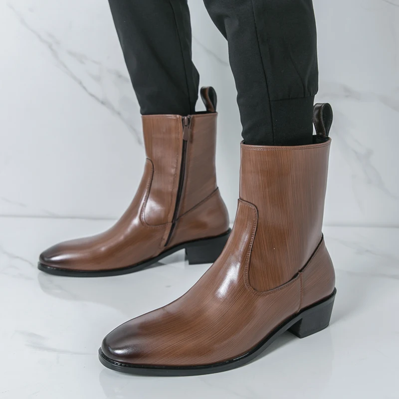 Classic Comfy Ankle Boots Bota - Men'S Shoes Business Casual review and price