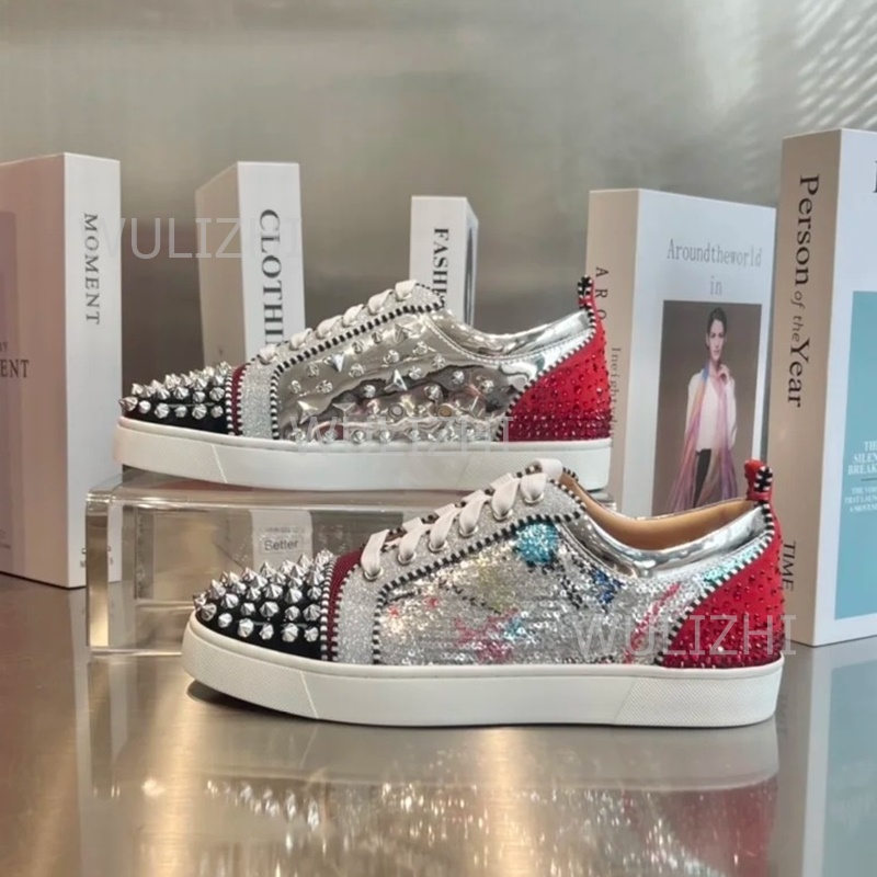 Colorful Sequins Graffiti Red  - Men Shoes Red Tape review and price