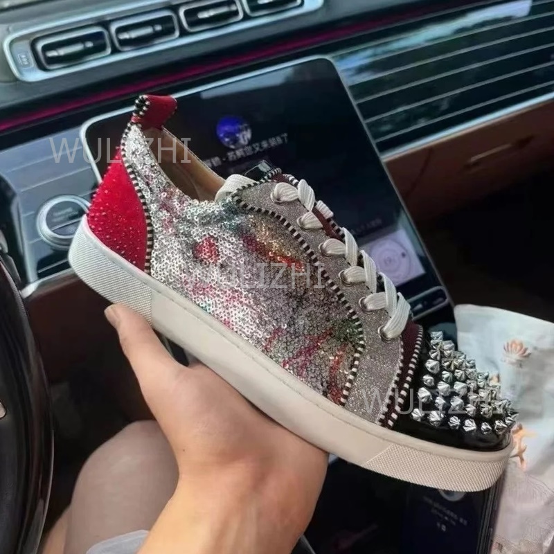 Colorful Sequins Graffiti Red  - Men Shoes Red Tape review and price