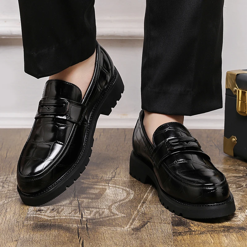 Men's Thick Soled Leather Shoe - Men Shoes Prada review and price