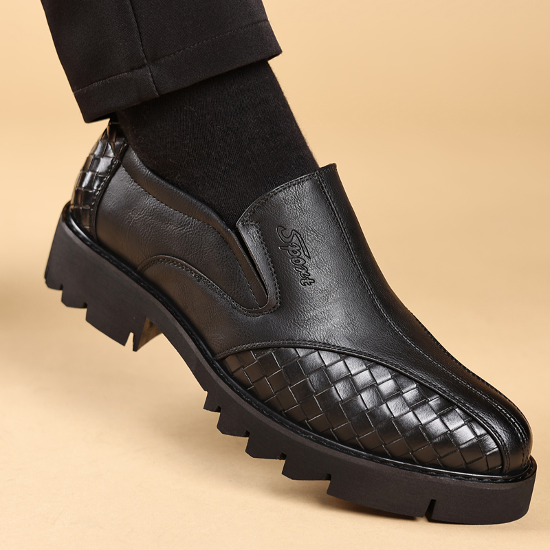 Black men's leather shoes Thic - Men Shoes Prada review and price