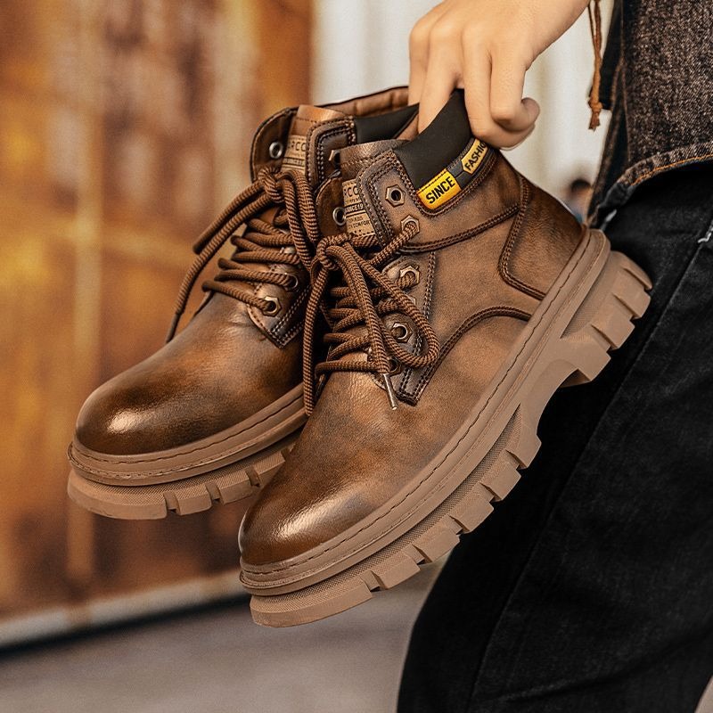 Vintage Men Platform Ankle Boo - Men'S Shoes Business Casual review and price