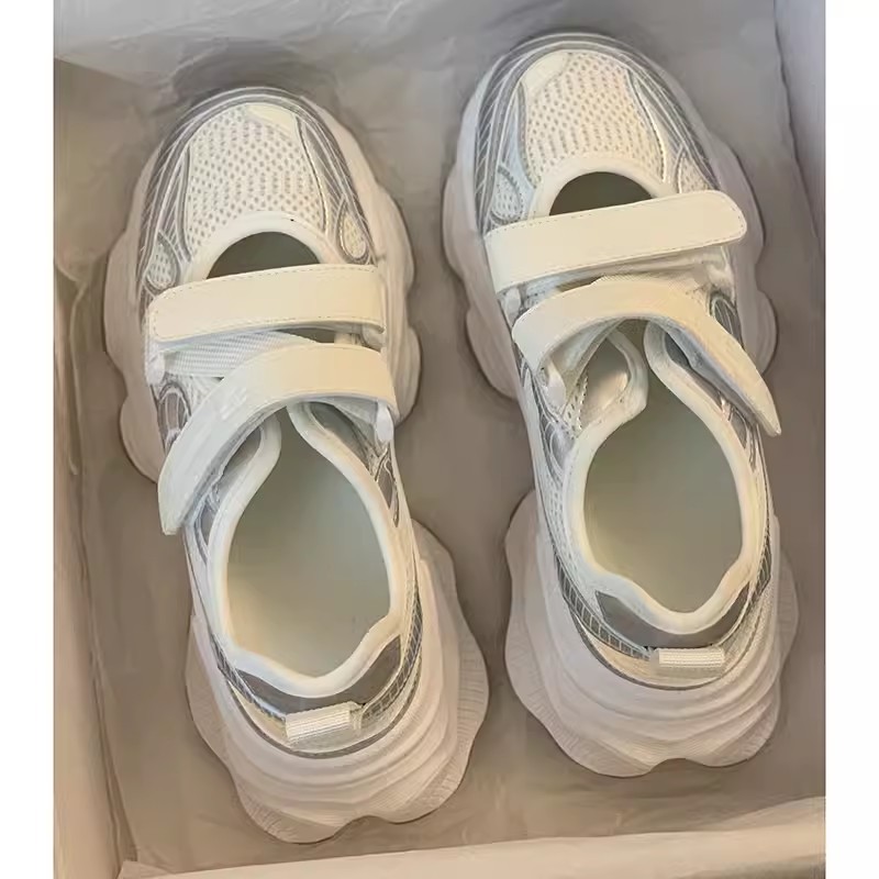 Metallic Silver Hollow Out Pla - Sandal Sport Outdoor review and price