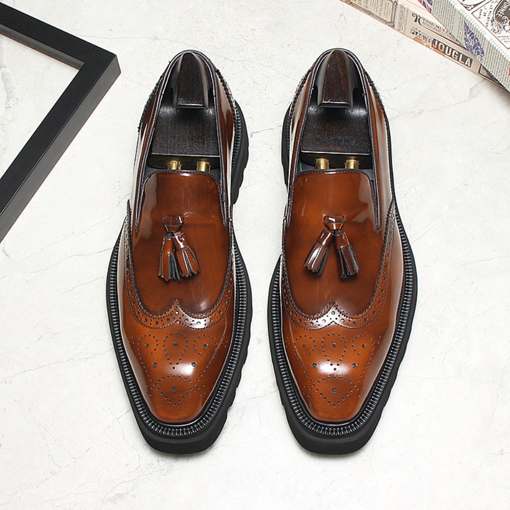 Men's Casual Business Leather  - Men Shoes Eu To Us review and price