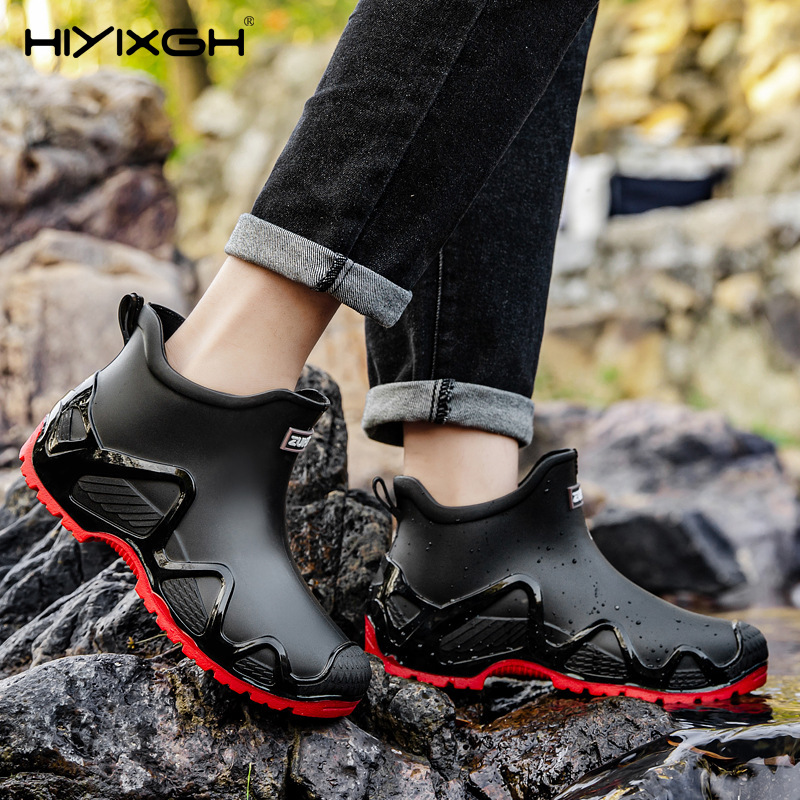Thickened Men's Rain Boots Out - Men'S Shoes Water Resistant review and price