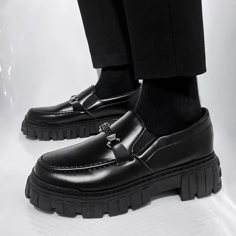 Platform Men's Leather Loafers - Men Shoes Prada review and price