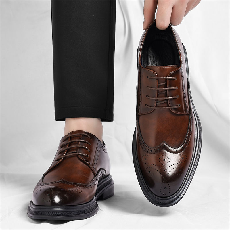 Men's Brogue Leather Shoes Fas - Men Shoes Uk review and price
