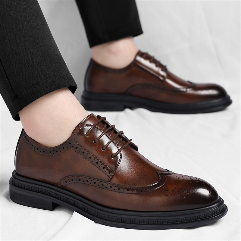Men's Brogue Leather Shoes Fas - Men Shoes Uk review and price