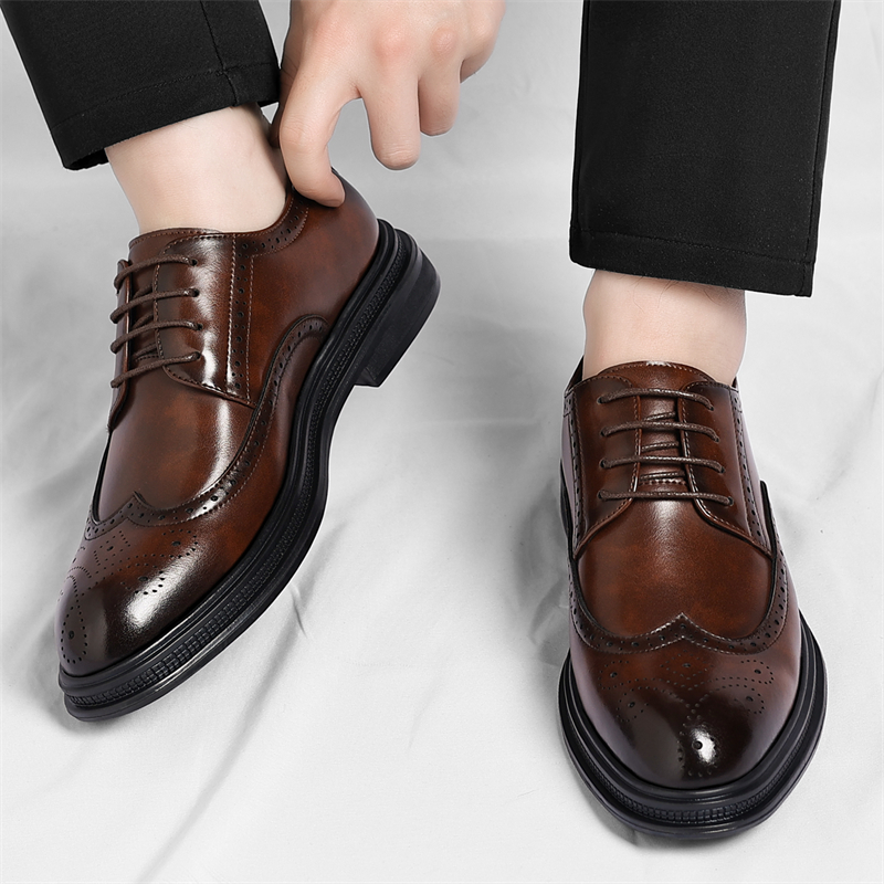 Men's Brogue Leather Shoes Fas - Men Shoes Uk review and price